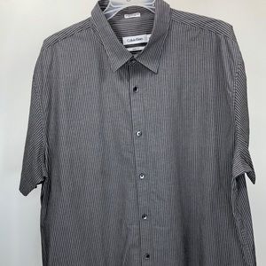 Calvin Klein Striped Polo Short Sleeve Shirt